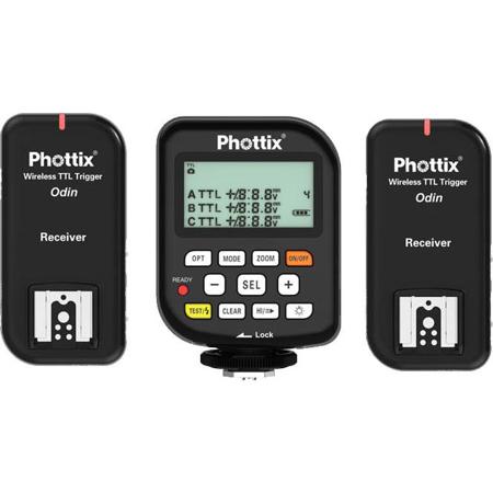Phottix Odin TTL Flash Trigger for Nikon, 2 Receivers