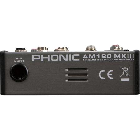 Phonic AM120 MKIII 1-Mic/Line 2-Stereo Input Mixer