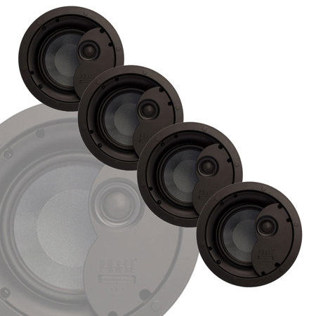 Phase Technology CI6.1X 6.5" 2-Way Ceiling Speaker with Grille, 4 Units