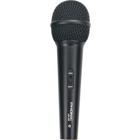 Phonic DM.680 Handheld Dynamic Microphone, Single Pack