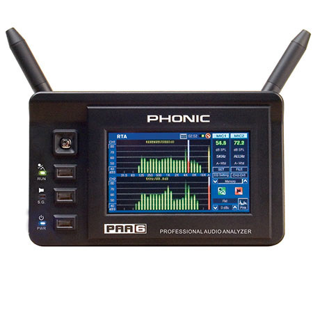 Phonic PAA6 Digital 2 Channel Real Time Audio Spectrum Analyzer