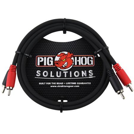 Pig Hog 3' RCA Male to RCA Male Dual Cable