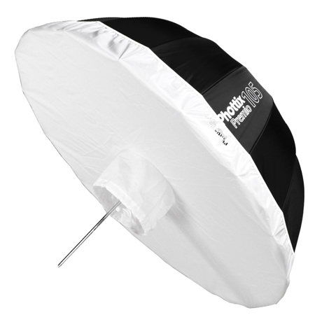 Phottix Premio 41" Reflective Umbrella with Diffuser Silver Interior Color