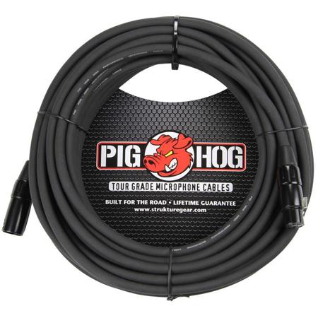 Pig Hog 50' 8mm XLR Microphone Cable - 3 Pin XLR Male to 3 Pin XLR Female