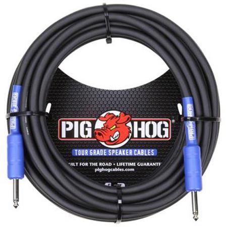 Pig Hog 9.2mm Speaker Cable, 14 Gauge Wire, Straight to Straight, 100'