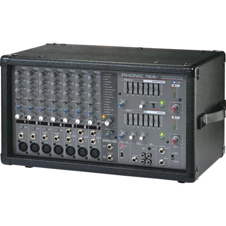 7ch パワードミキサー Phonic powerpod 780 plus Restock Phonic Powerpod 780 Plus 2X300W 7-Channel Powered