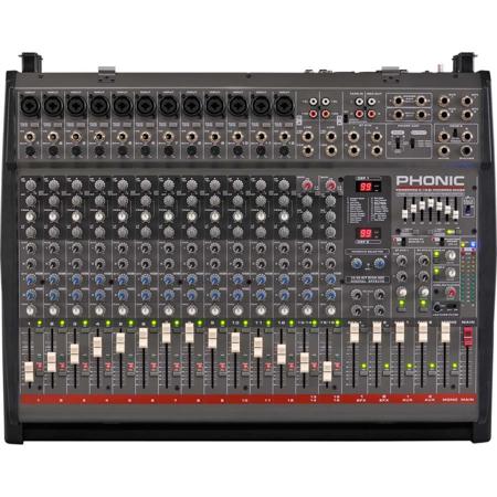 Phonic Powerpod K16 Plus 1000W 16 Input Channel Powered Mixer POWERPOD K-16