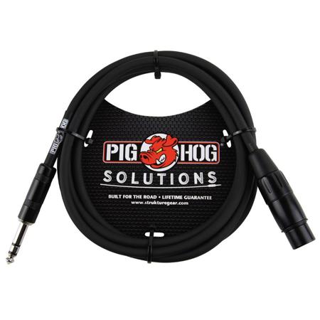 Pig Hog 6' TRS Male to XLR Female Balanced Cable