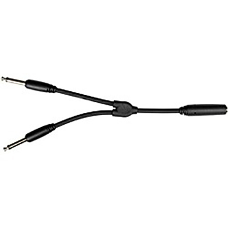 Pig Hog 6" Mono 1/4" Female to Dual Mono 1/4" Male Y Cable
