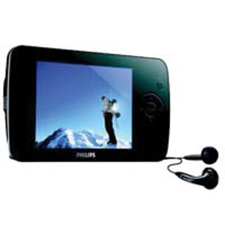 Philips SA6145/37 4GB Flash Audio Video Player, Black