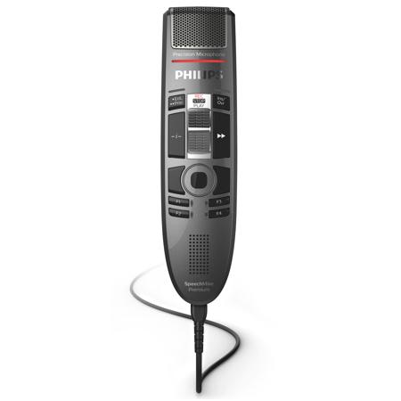 Philips SpeechMike Premium Touch Dictation Mic w/Barcode Scanner, Slide-Switch
