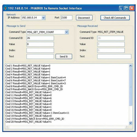 PHABRIX Option Enhanced Remote Control for SxA, SxD and SxE Analyzer
