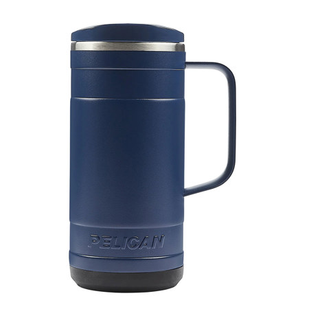 Pelican Hydration Ridge 18 oz Recycled Double Wall Stainless Steel Mug Midnight