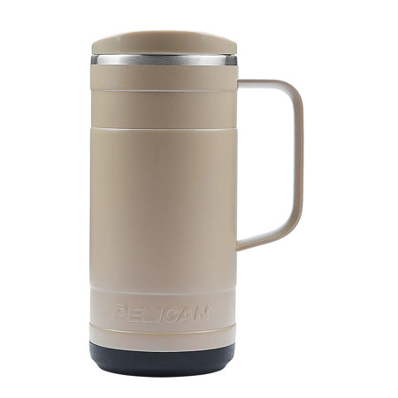 Pelican Hydration Ridge 18 oz Recycled Double Wall Stainless Steel Mug Desert