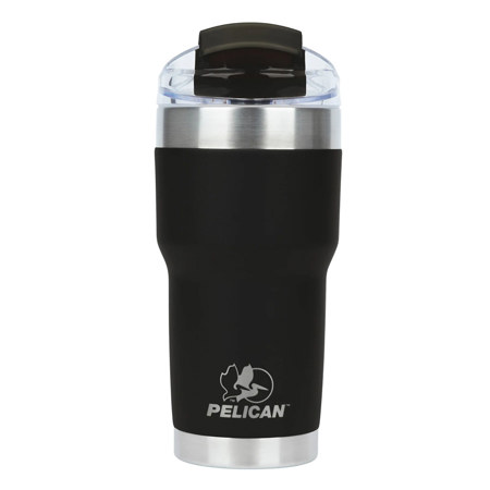 Pelican Hydration Traveler 22 oz Double Wall Stainless Steel Travel Tumbler Jet Black
