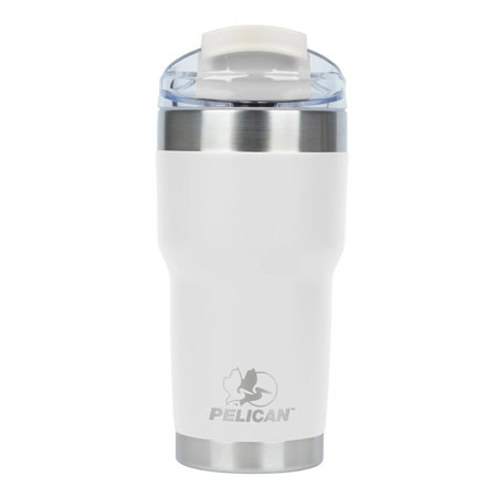 Pelican Hydration Traveler 22 oz Double Wall Stainless Steel Travel Tumbler Bright White