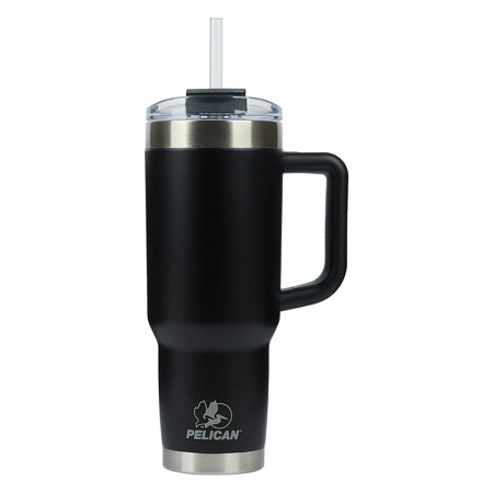 Pelican Hydration Porter 40 oz Double Wall Stainless Steel Travel Tumbler Jet Black