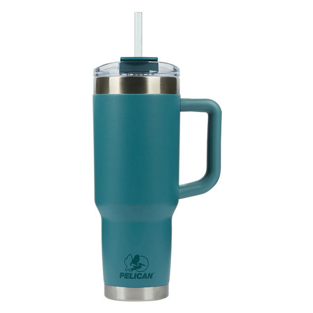 Pelican Hydration Porter 40 oz Double Wall Stainless Steel Travel Tumbler Lagoon