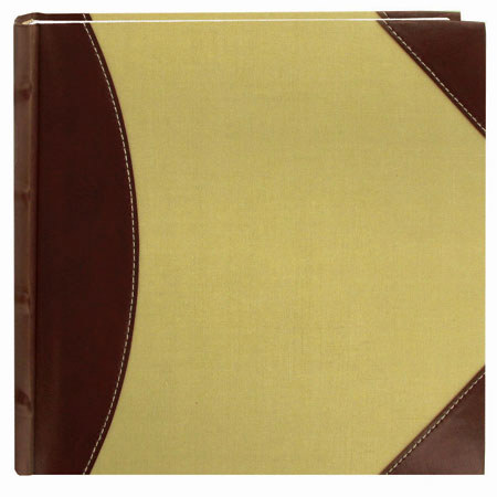 Pioneer 639300 Sewn Bookbound Photo Album, Holds 300 4x6" Photos, Brown/Beige