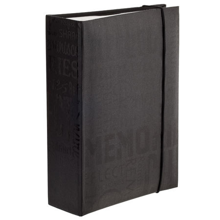 MBI Embossed Gloss Expressions Album, Holds 100-4x6" Photo 1-Up, Black, Memories