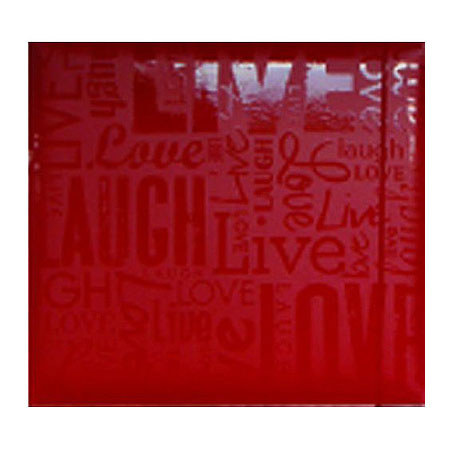 MBI Embossed Gloss Expressions 12 x 12in Scrapbook, Red