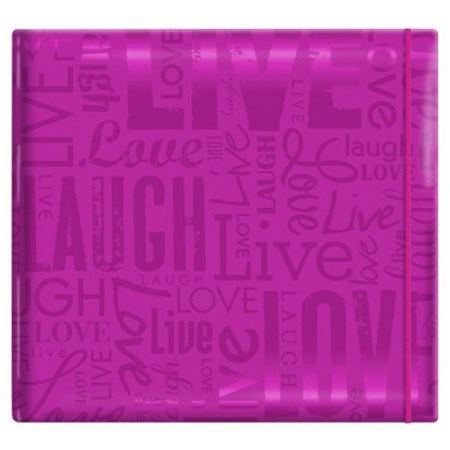 MBI Embossed Gloss 12x12in Scrapbook, Bright Purple