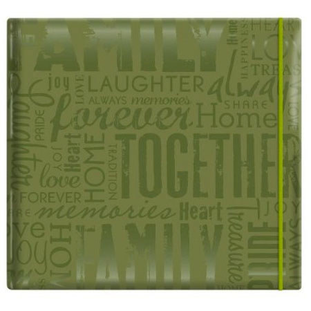 MBI Embossed Gloss Expressions 12x12in Scrapbook, Green