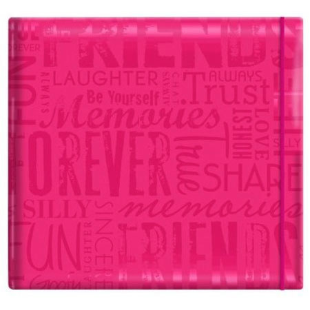 MBI Embossed Gloss Expressions 12x12in Scrapbook, Pink