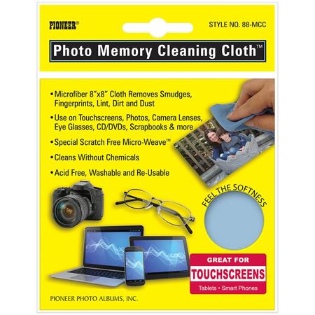 Pioneer Photo Album Photo Memory Cleaning Cloth, 8x8" Microfiber Cloth