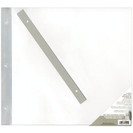 MBI Refill 12x12 Scrapbook, Post Bound 6 Topload Sheets #899676