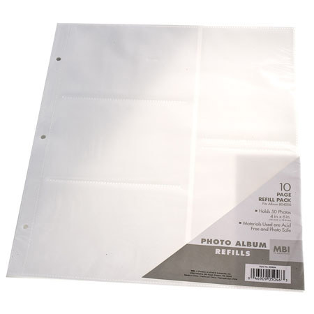 M B I 899684 Refill Pages, Library Collection,4x6-300