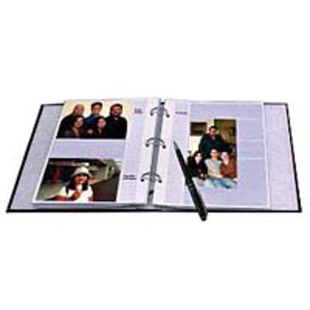 Pioneer Photo Album Pioneer APS Bi-Directional Le Memo, 3 Ring, Clear Pocket Photo Album with Teal Color Covers, Holds 180 4" x 7" Photos, 2 Per Page.