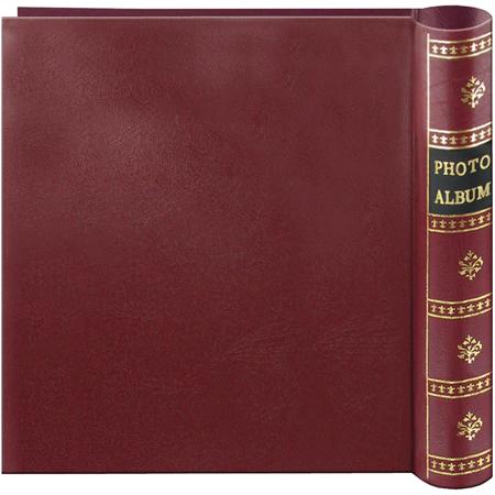 Pioneer Spiral Bound Le Memo Pocket Photo Album, Holds 200 4x6" Photos, Burgundy