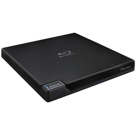 Pioneer BDR-XD07UHD 6x Slim Portable USB 3.0 BD/DVD/CD Burner, Black