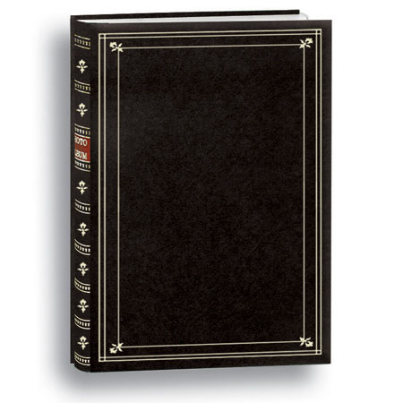 Pioneer Post Bound Photo Album with Covers, Holds 200 4x6" Photos, Black