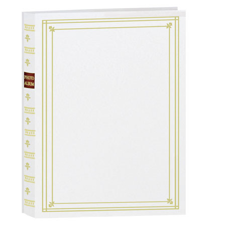 Pioneer Post Bound Clear Pocket Photo Album, Holds 200-4x6", Bright White