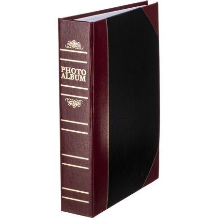 Pioneer Ledger Le' Memo Pocket Bound Photo Album, Hold 200-4x6", Black Reverse