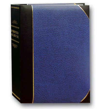Pioneer Ledger Le' Memo Pocket Bound Photo Album, Hold 200-4x6", Navy Blue