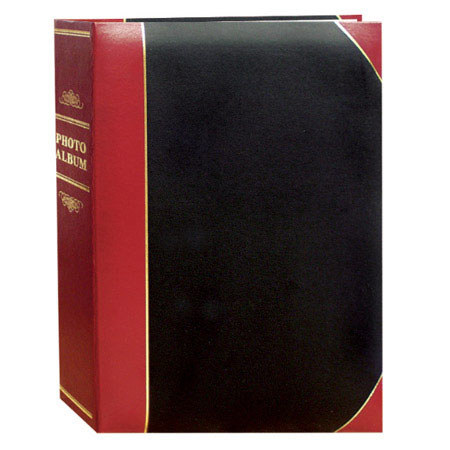 Pioneer Ledger Le Memo Pocket BoundAlbum, Holds 100 6x8", 1 Per Page Black