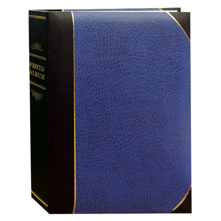 Pioneer Ledger Le Memo Pocket BoundAlbum, Holds 100 6x8", 1 Per Page, Navy Blue