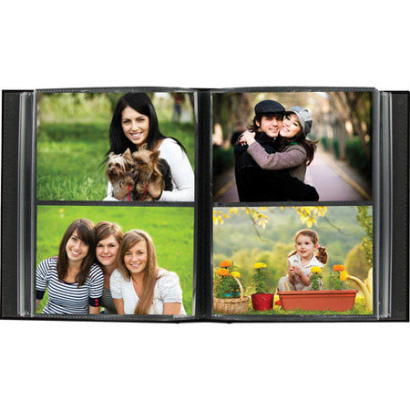 Pioneer ID Series Bound Photo Album, Holds 208 4x6", 2 Per Page, Black