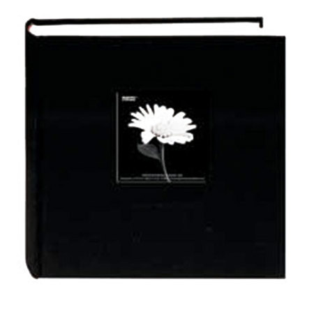 Pioneer Fabric Frame Memo Photo Album, Holds 200 4x6" Photos, Deep Black