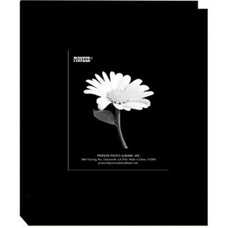 Pioneer Photo Album Bi-Directional Cloth Frame Photo Album, Bright Cloth Covers, Holds 24 4x6" Photos, 1 Per Page , Color: Deep Black.