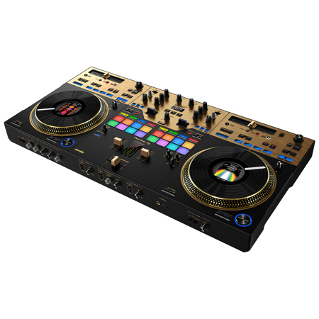 Pioneer Electronics DDJ-REV7-N Scratch-Style 2-Channel Professional DJ Controller for Serato DJ Pro and rekordbox, Limited-Edition Gold