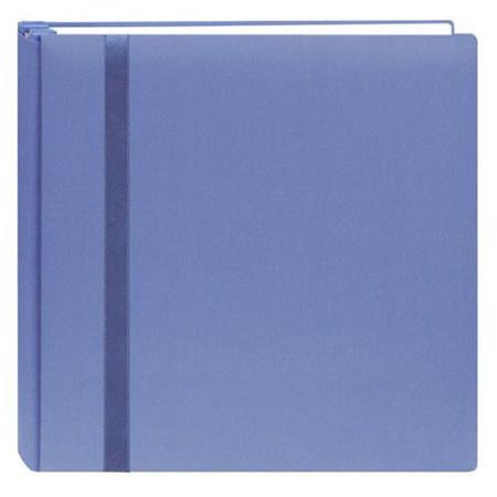 Snap Load Bound Deluxe Fabric Cover, 8x8" Scrapbook with 20 Top Loading Archival Pages & Inserts.