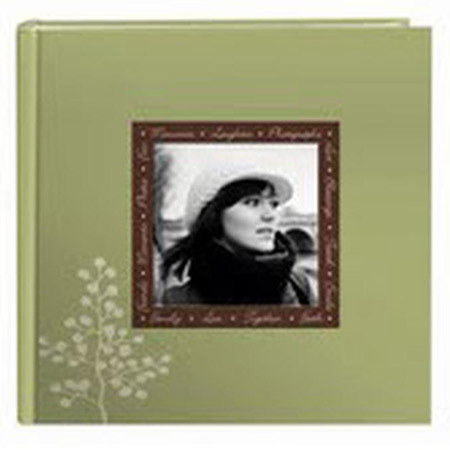Pioneer Designer Raised Frame Photo Album, Holds 200 4x6", 2 Per Page, Leaves