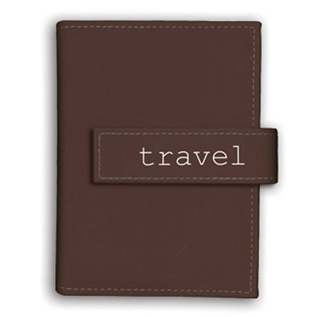 Pioneer Expressions Bound Mini Photo Album, 36 4x6" Photos, Brown "Travel"