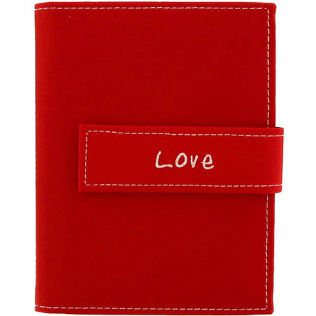 Pioneer Expressions Bound Mini Photo Album, 36 4x6" Photos, Red "Love"