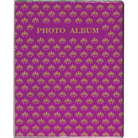 Pioneer Flexible Cover Bound Photo Album, Holds 64 4x6" Photo, 2 Per Page Purple