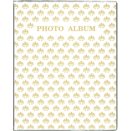 Pioneer Photo Album Flexible Cover Series Bound Photo Album, Holds 64 4x6" Photos, 2 Per Page, White